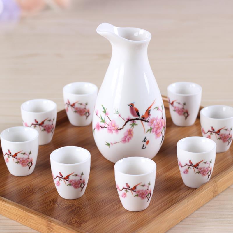 Sake Drinkware Set Beautiful  酒 日本酒 Nihonshu Sake drinking set 8 pieces