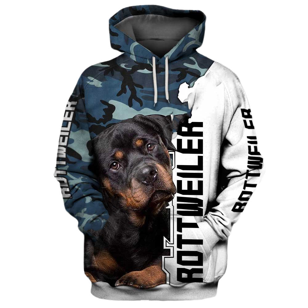 rottweiler
 dog hooded sweater unisex