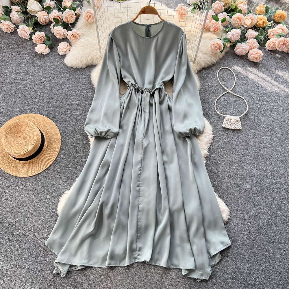 Long Sleeve Dress With Slim Waist