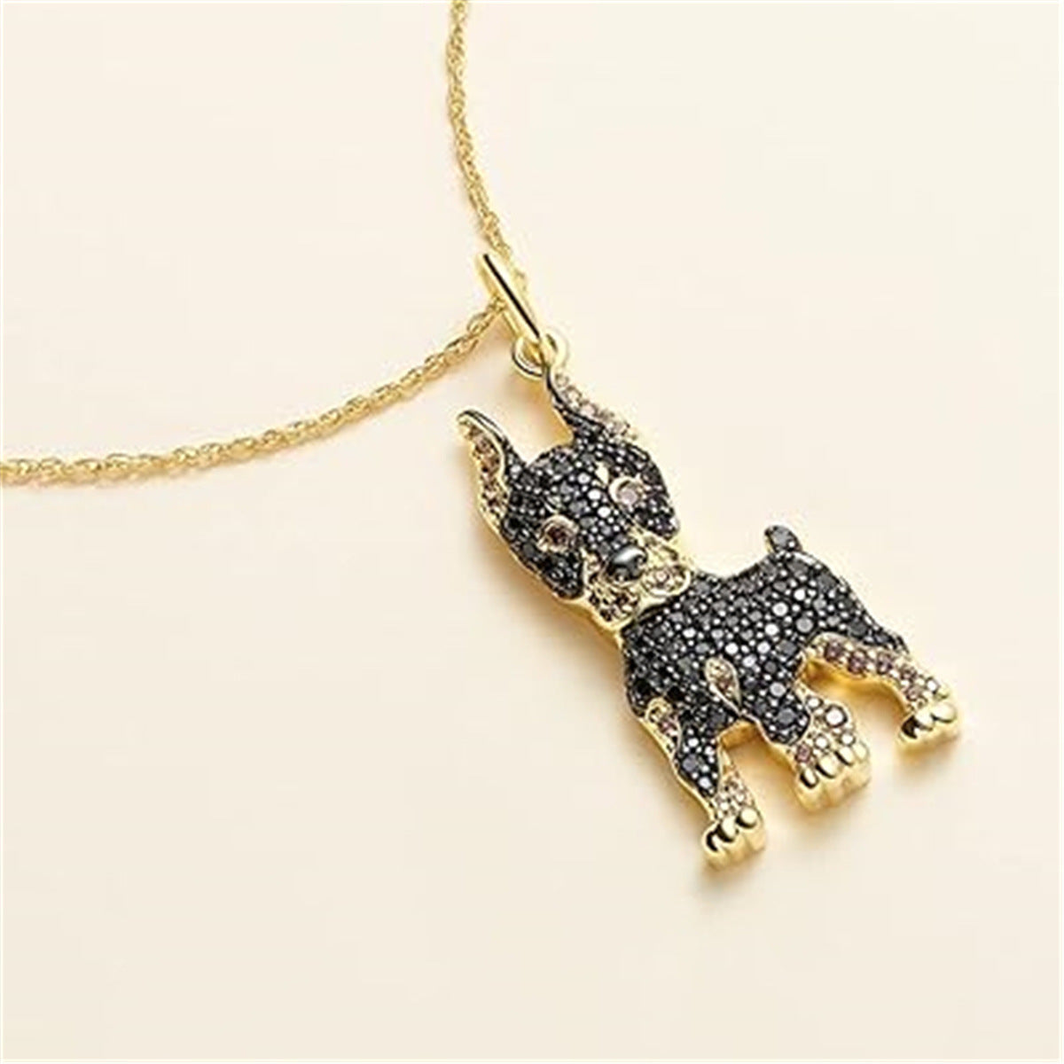 Handsome Doberman Pinscher Pendant Necklace Exquisite