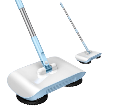 Hand Push Sweeper, Household Hand Sweeping Machine, Non Electric Sweeper Mop Broom Dustpan Floor Cleaning Tools for Cleaning Hair, Fruit Shell, Dust