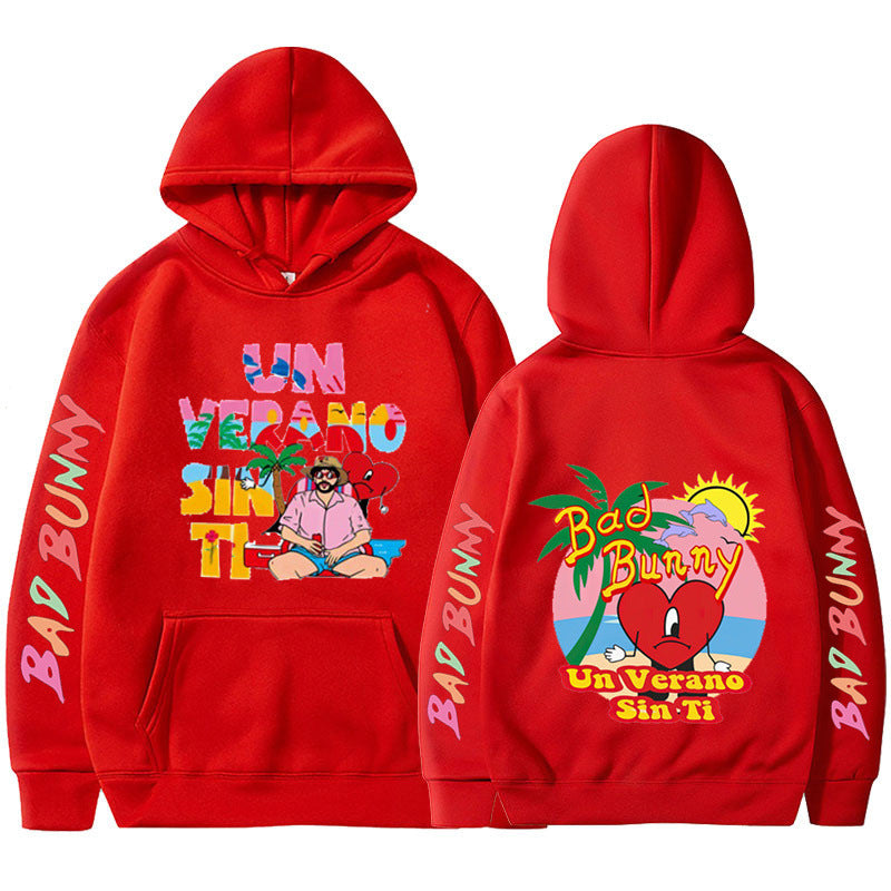 New Un Verano Sin Ti Bad Bunny New Album Hoodie Hooded Men's Women's Pullover