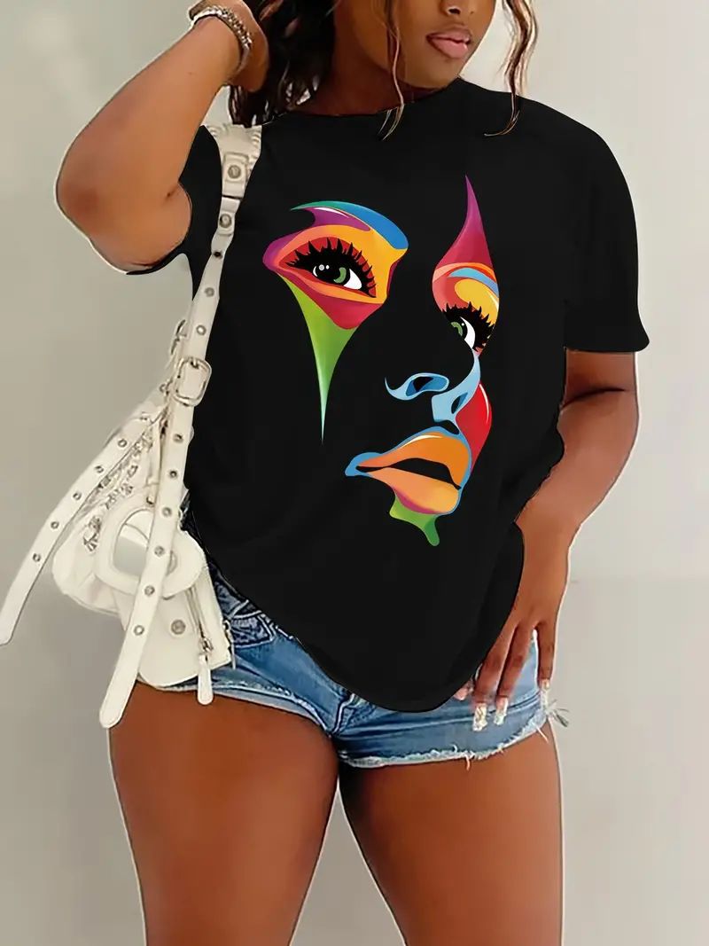 Black Girl Printed Short-sleeved T-shirt Black Is Beautiful