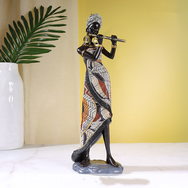 Home Fashion Exotic musician African woman Style Retro Decoration