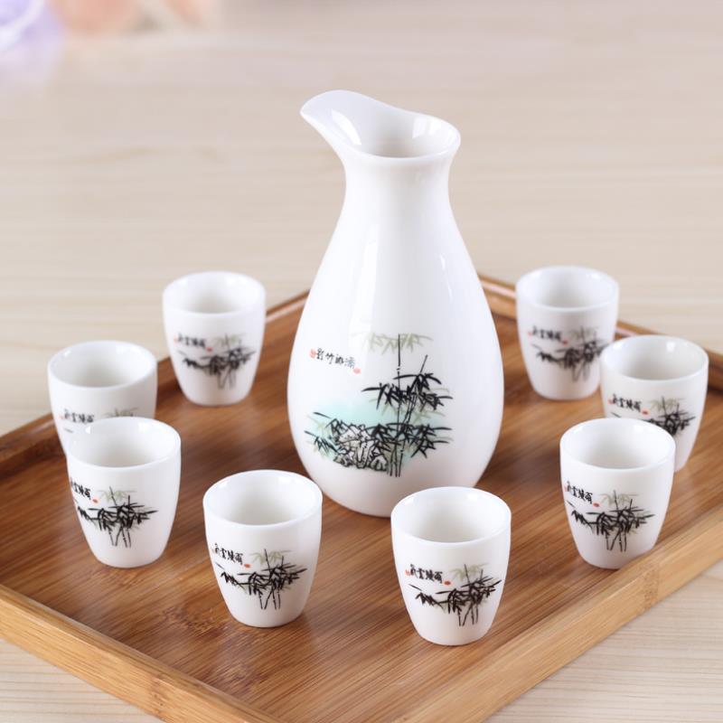 Sake Drinkware Set Beautiful  酒 日本酒 Nihonshu Sake drinking set 8 pieces