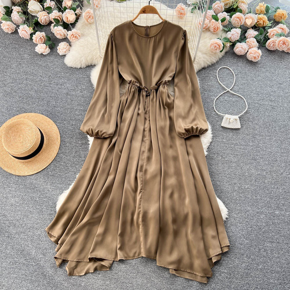 Long Sleeve Dress With Slim Waist