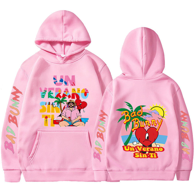 New Un Verano Sin Ti Bad Bunny New Album Hoodie Hooded Men's Women's Pullover