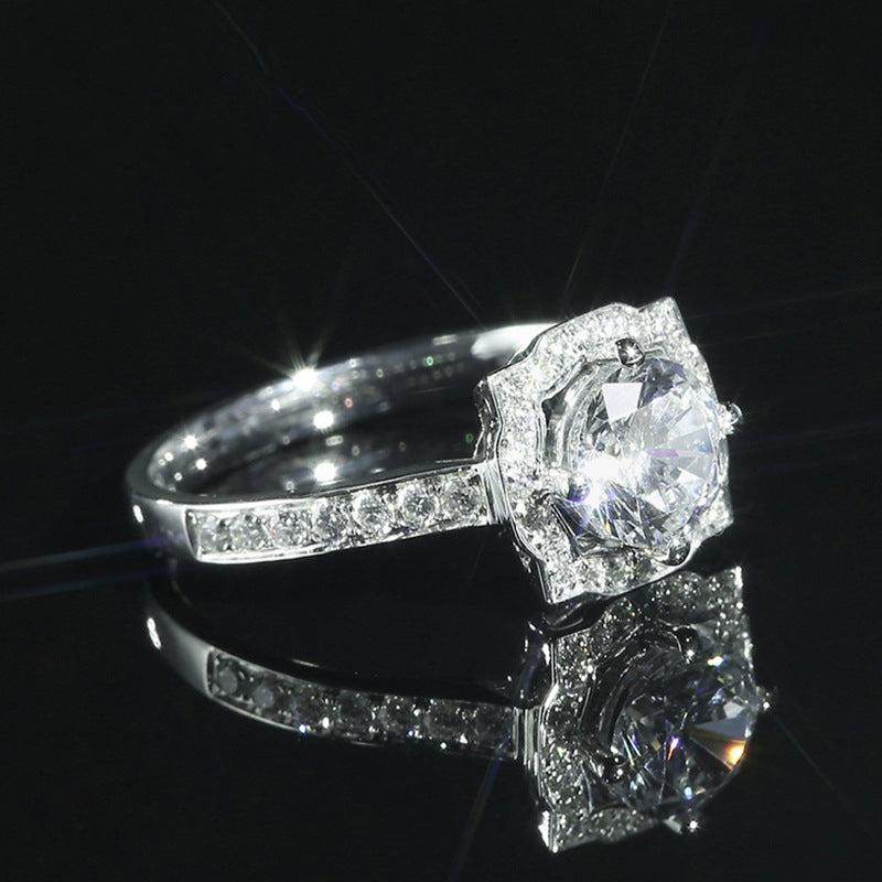 1.25 carat diamond ring in platinum