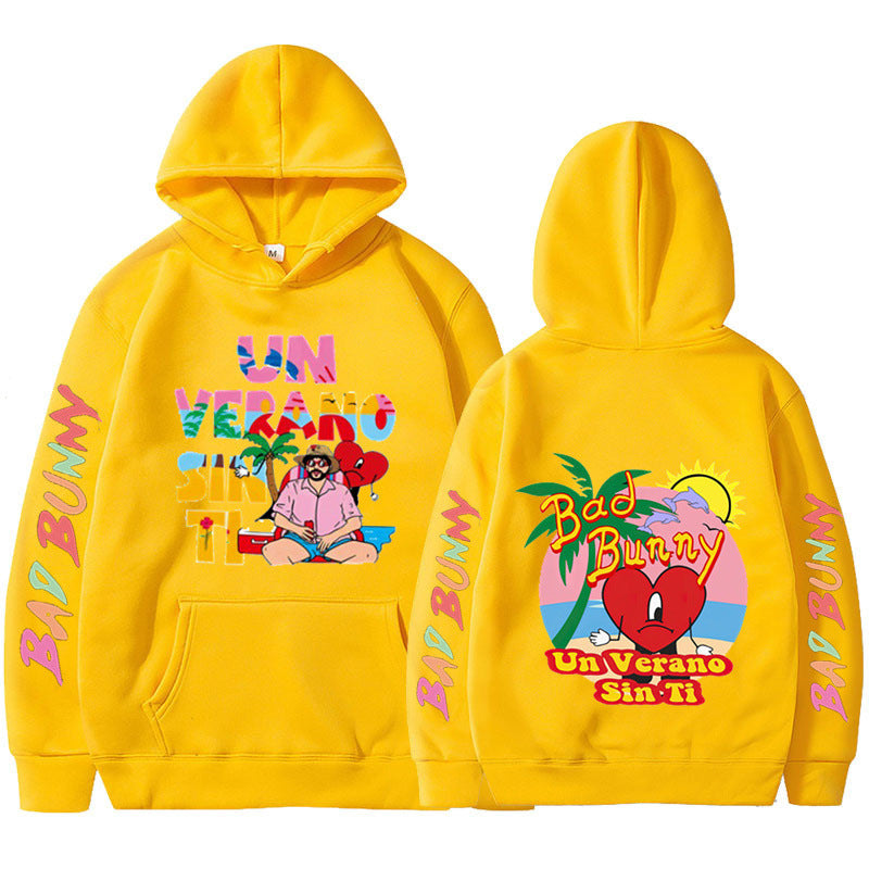 New Un Verano Sin Ti Bad Bunny New Album Hoodie Hooded Men's Women's Pullover