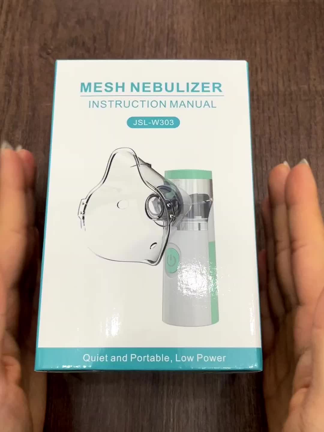 Portable Nebulizer Steam Inhaler, Handheld Mesh Nebulizers Cool Mist Steam Inhaler, Mini Nebulizer Machine For Home Office Travel Use Ultrasonic Portable Micro Mesh Handheld Nebulizer, For Household