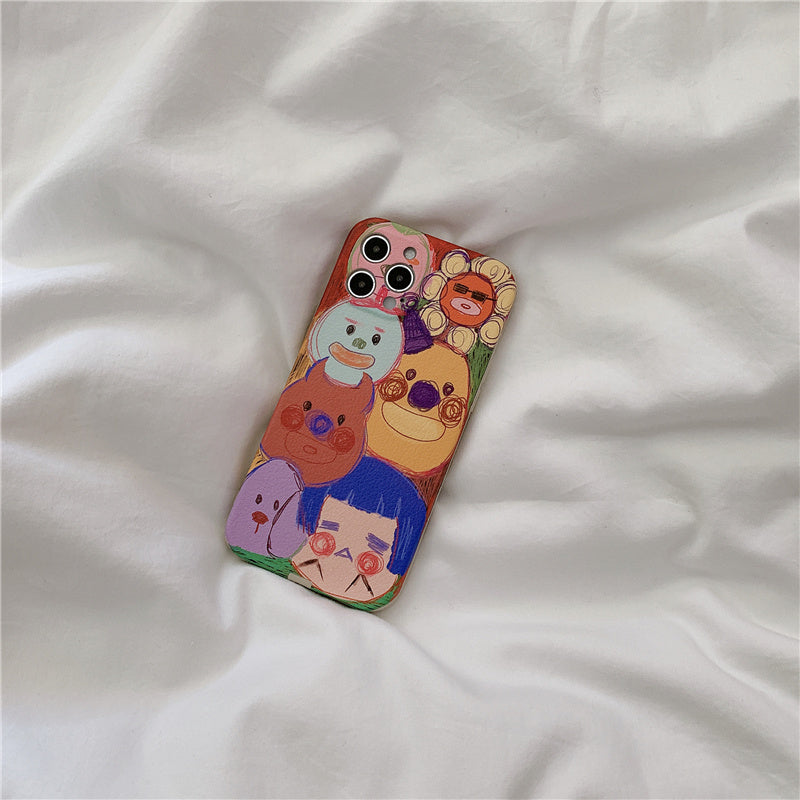 Cute Little Graffiti Silicone Protective Cover