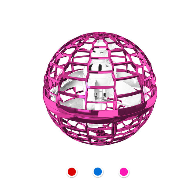 Flying Ball Spinner Toy  Hand 360 Rotating Mini UFO With Light