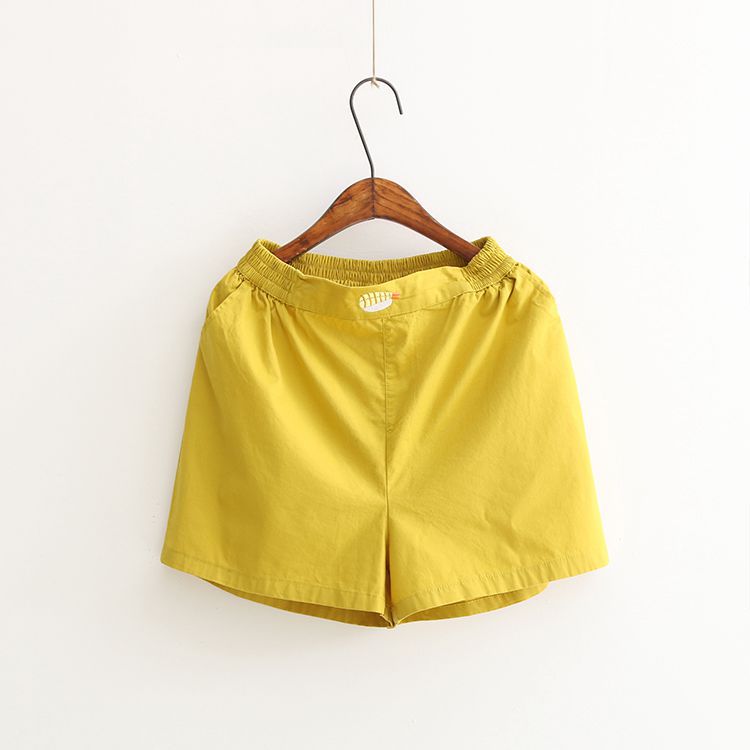 Candy color casual shorts