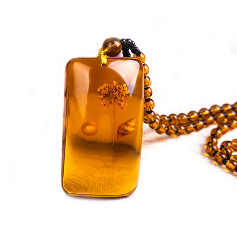 Brazilian amber necklace for men and women