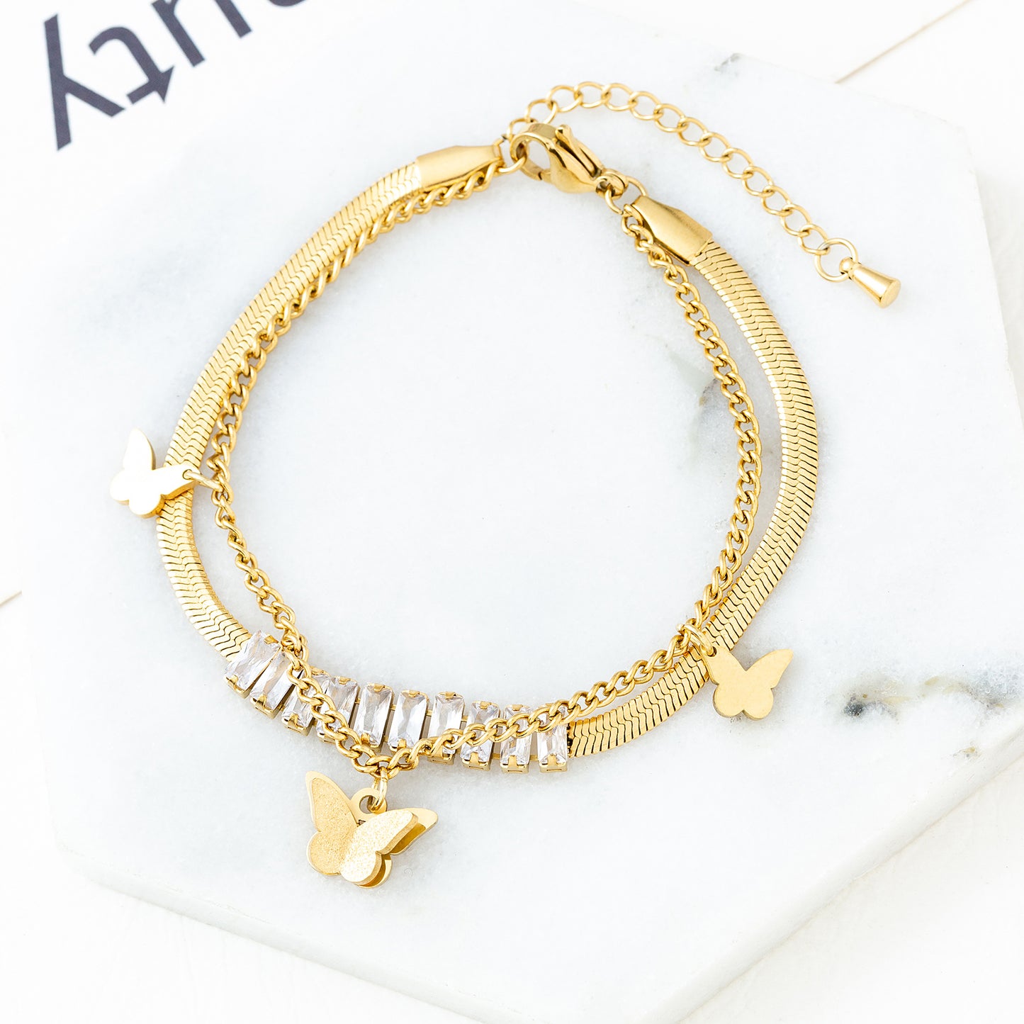 Women's Multi-layer Pendant Gold Bracelet