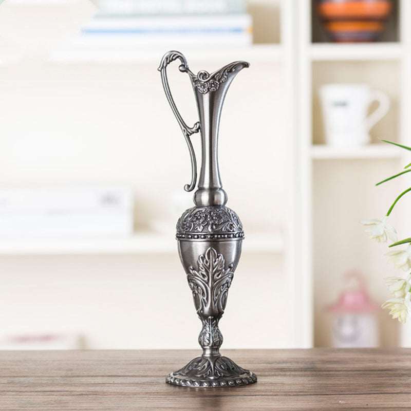 Zinc alloy small texture vase