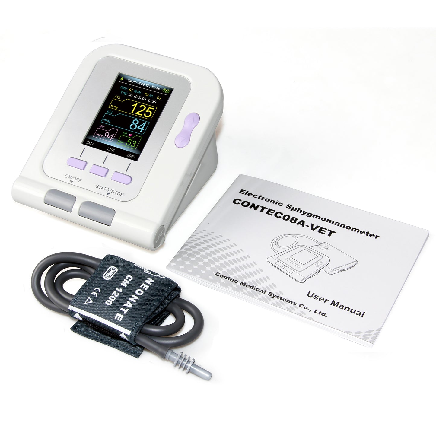 VET Veterinary Blood Pressure Monitor Digital NIBP Machine+ Cuff, Dog/Cat CONTEC