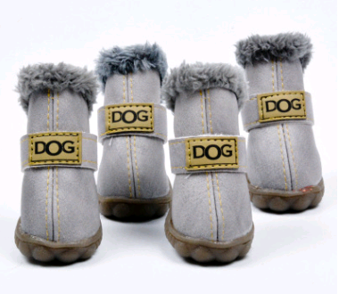 Dog Thick Snow Boots Keep Warm Teddy Autumn And Winter ug lovers