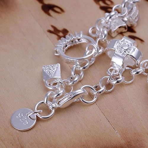 925 Silver Fashion Thirteen Hanging Bracelets