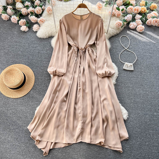 Long Sleeve Dress With Slim Waist