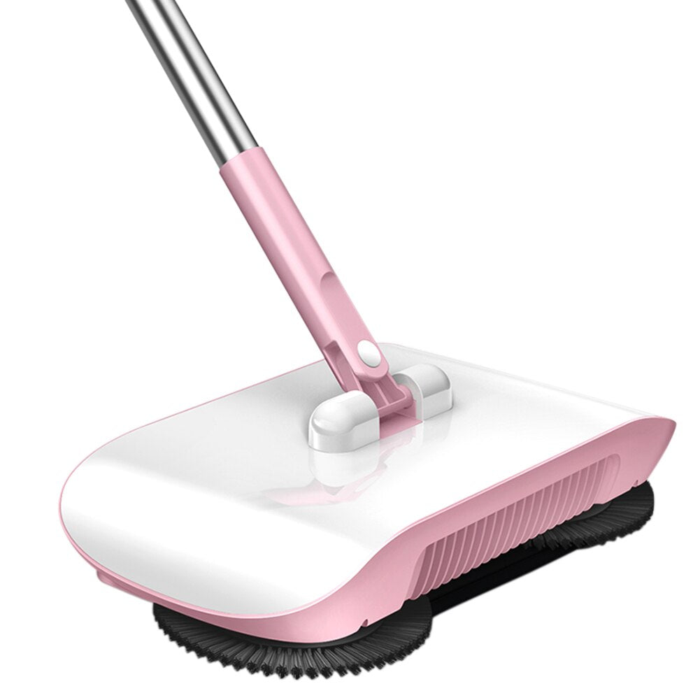 Hand Push Sweeper, Household Hand Sweeping Machine, Non Electric Sweeper Mop Broom Dustpan Floor Cleaning Tools for Cleaning Hair, Fruit Shell, Dust