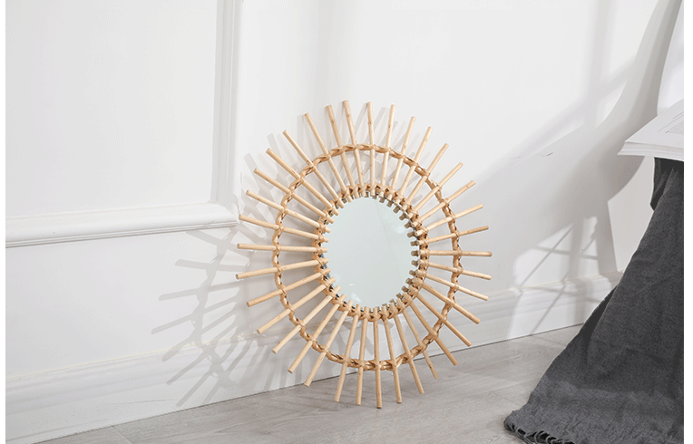 Nadine Rattan Wall Mirror