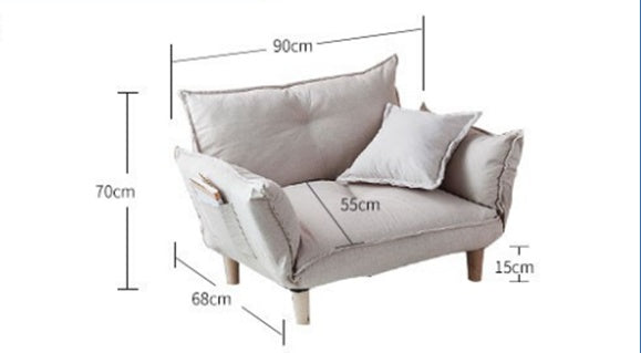 Convertible Adjustable Sofa Couch And Love Seat Japanese Furniture Fold Down Futon Sofabed Ideal For Living Room, Bedroom, Dorm