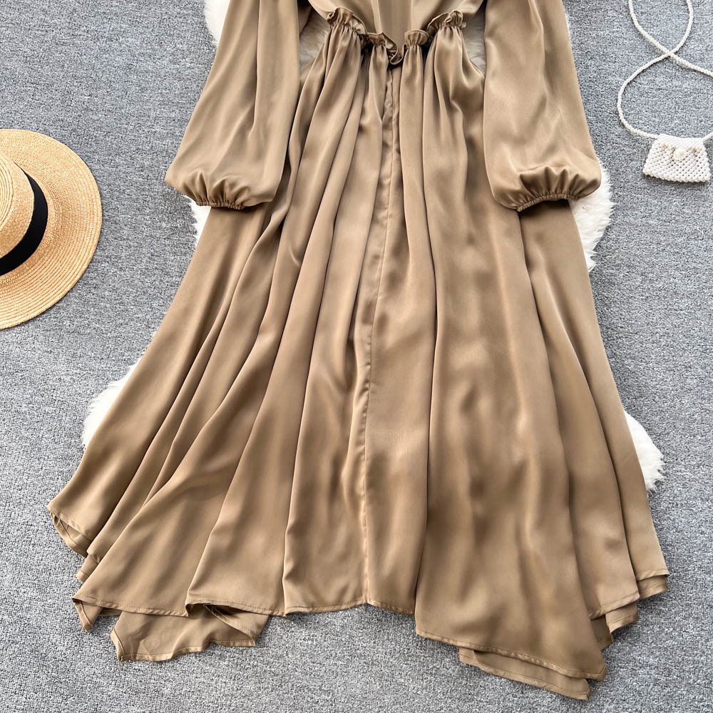 Long Sleeve Dress With Slim Waist