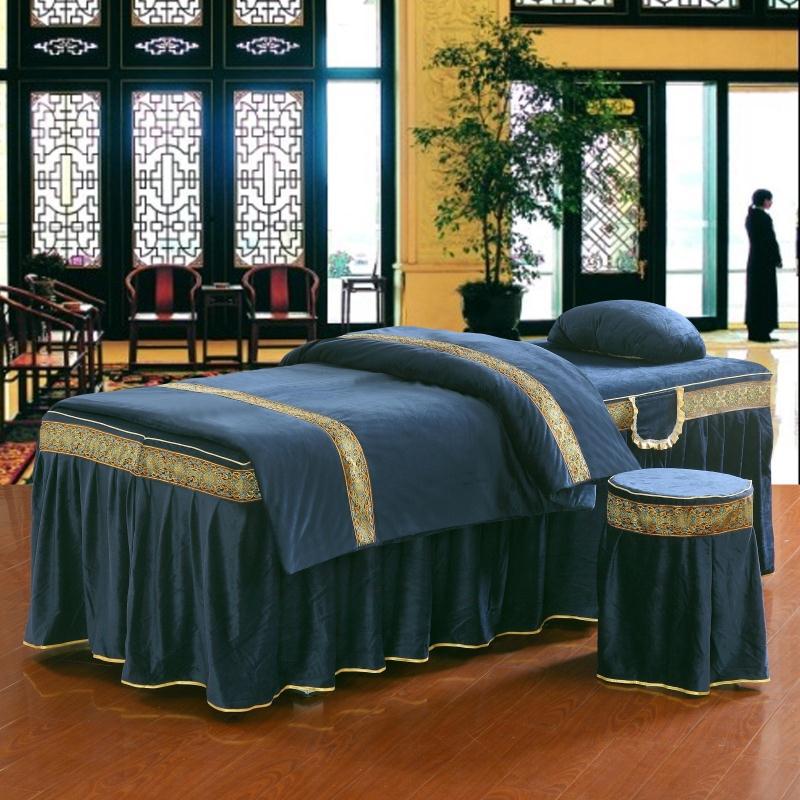 Four-piece beauty massage bed cover