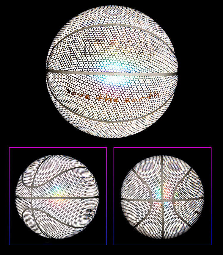 Glowing Luminous Fluorescent Basketball Night Game Basketball