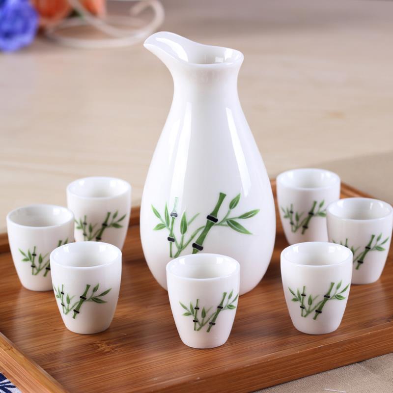 Sake Drinkware Set Beautiful  酒 日本酒 Nihonshu Sake drinking set 8 pieces