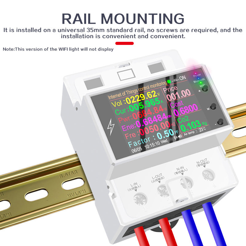 Smart Meter Voltage Power Electricity Power Monitor