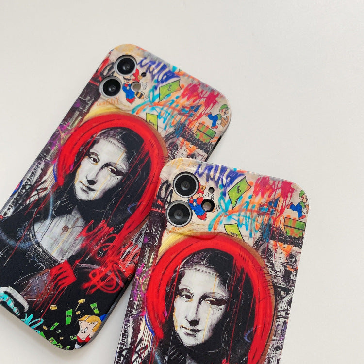 Mona Lisa Mobile Phone Case Shatterproof IMD Soft Shell