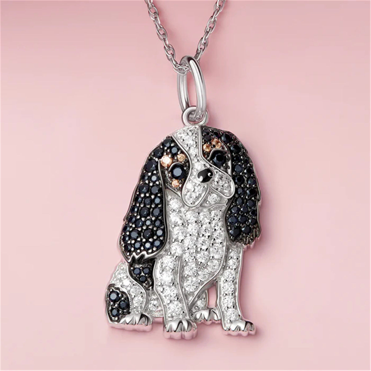 Cute Knight Dog Pendant Necklace