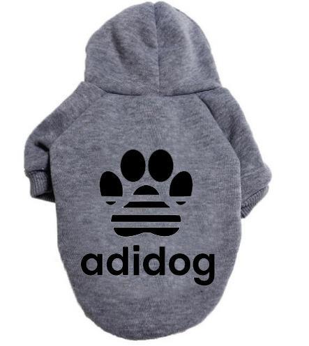 Adidog Clothes Fashion Dog Hoodie Pet Shirt Dogs Pets Sweater Jacket