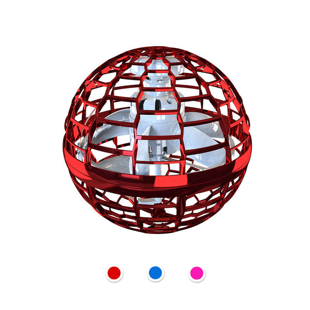 Flying Ball Spinner Toy  Hand 360 Rotating Mini UFO With Light