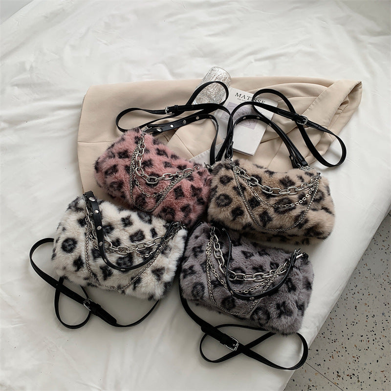 Women Winter Plush Handbags