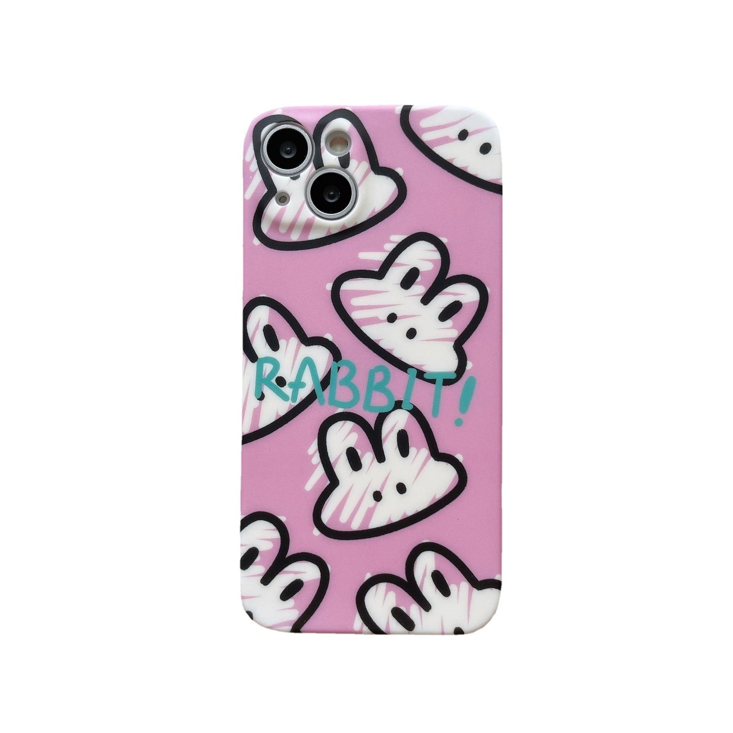 Lovely Graffiti Liquid Silicone Phone Case