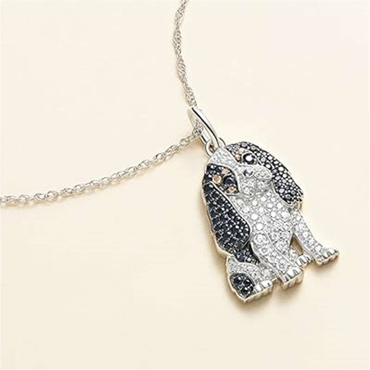 Cute Knight Dog Pendant Necklace