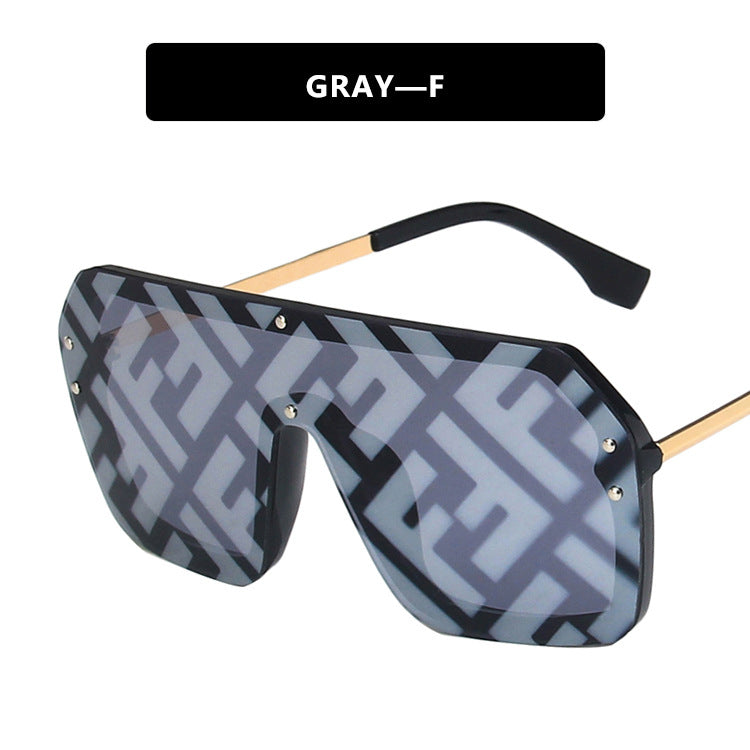 Oversized One-Piece Sunglasses Trendy Sunglasses