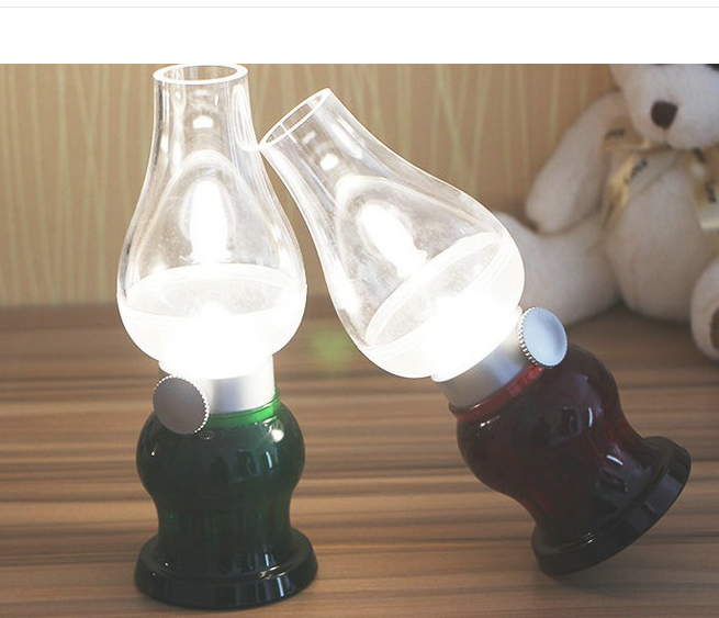 Retro Kerosene Lamp Bedside Induction Night Light usb lamp romantic atmosphere