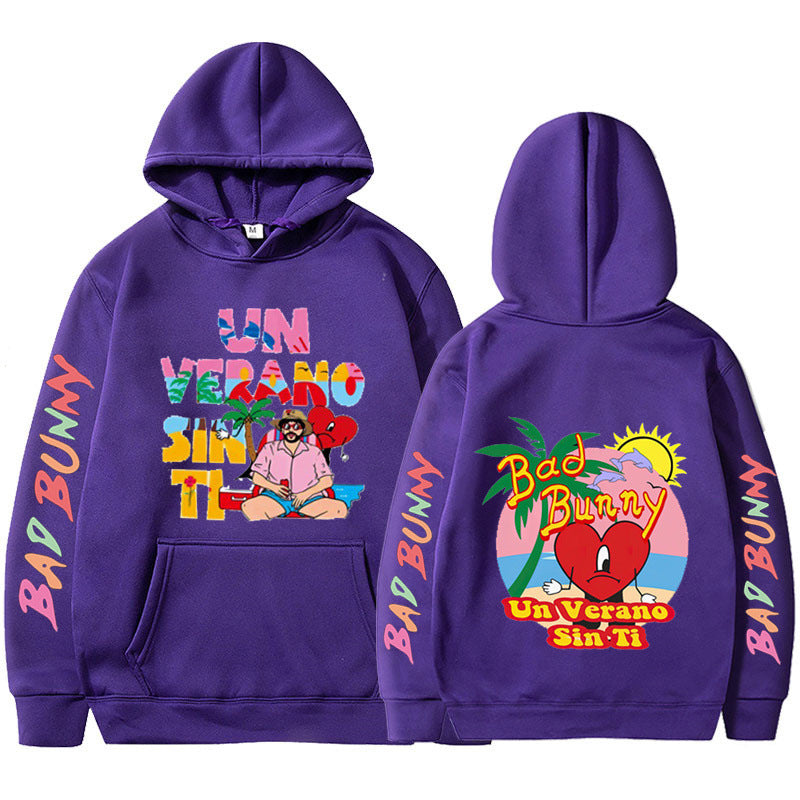 New Un Verano Sin Ti Bad Bunny New Album Hoodie Hooded Men's Women's Pullover