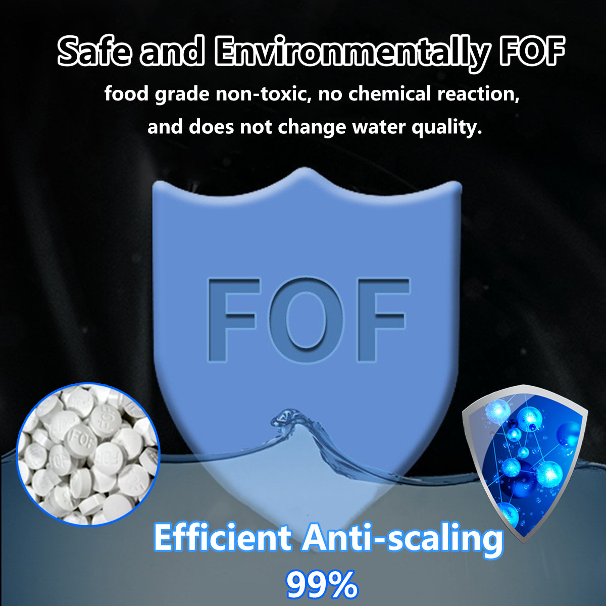 Reverse osmosis filtration. Scale inhibitor. Inline water system. Water softener. Filter pre-filter. Prevents scale build-up on water heaters and boilers