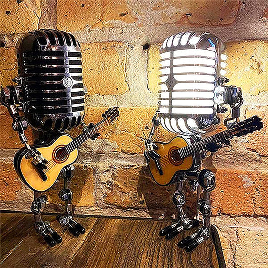 Retro Vintage Microphone Table Lamp Ornament