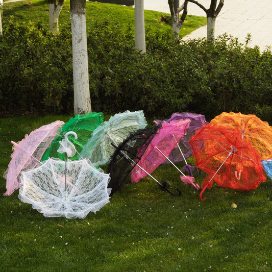 Wedding New Wedding Lace Umbrella Multicolor