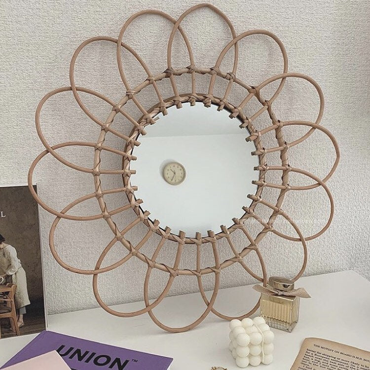 Nadine Rattan Wall Mirror