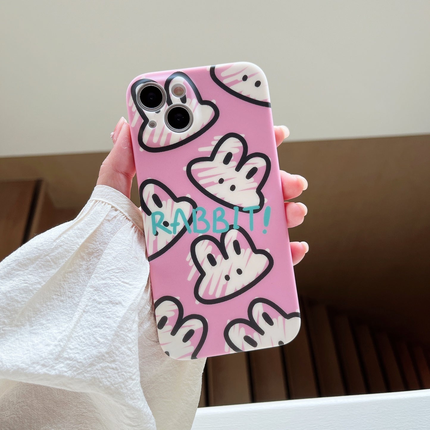 Lovely Graffiti Liquid Silicone Phone Case