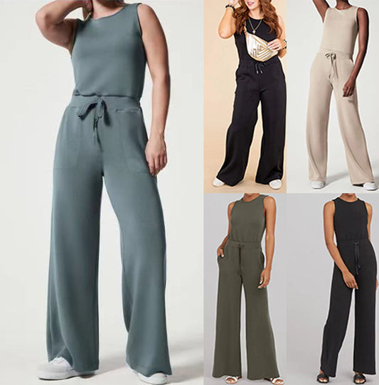 Air essential jumpsuit spandex cotton-spancer silky feel