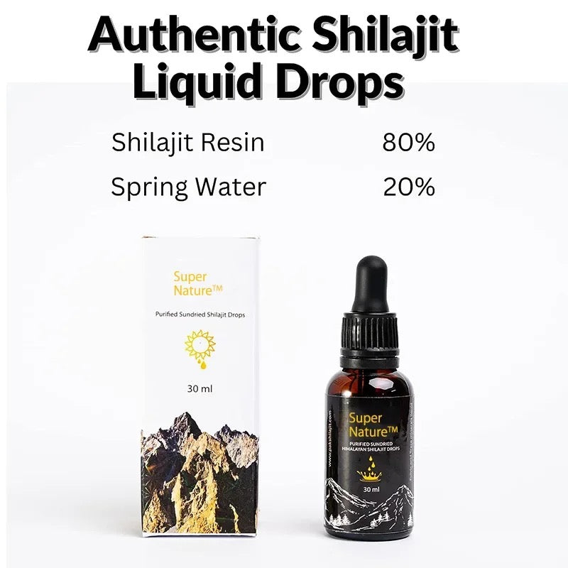 Daily Rise Organic Shilajit Resin Patent Drops | 200 Servings | Certified | 30ml