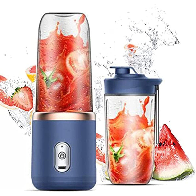 6 Blades Portable Juicer Cup Portable Blender, USB Rechargeable Mini Personal Blender For Shakes And Smoothies, Electric Fruit Veggie Juicer